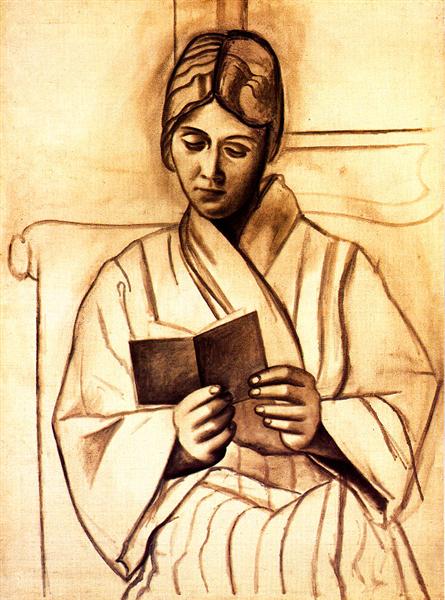 Pablo Picasso Oil Paintings Woman Reading Femme Lisant Olga